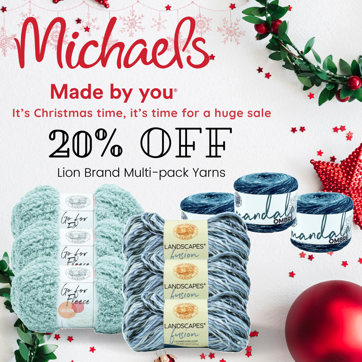 20% off Lion Brand Multi-Packs | Michael’s