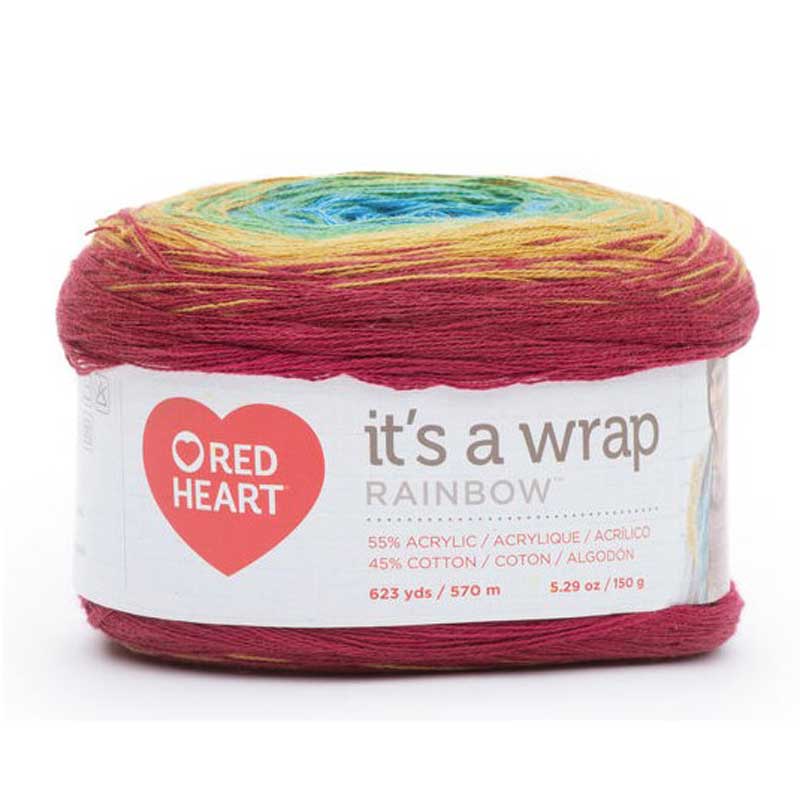 Red Heart It’s a Wrap Rainbow Yarn