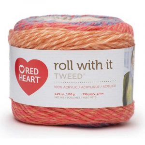 Red Heart Roll With It Tweed Yarn